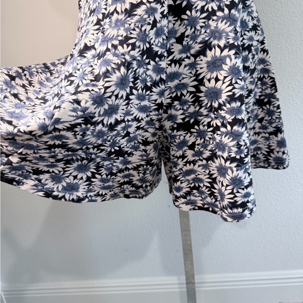 Vintage Daisy Floral Skort Dress Spaghetti Strap Made in USA Size L - Picture 2 of 7